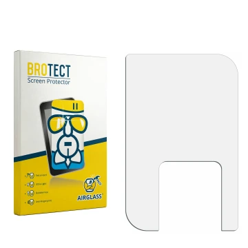 Face avant d’un emballage produit avec le logo de la marque BROTECT. À côté se trouve la protection d’écran correspondante.