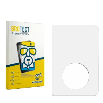 Face avant d’un emballage produit avec le logo de la marque BROTECT. À côté se trouve la protection d’écran correspondante.