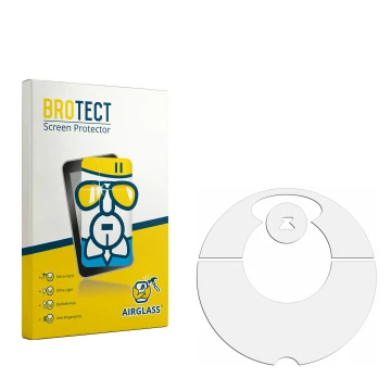 Face avant d’un emballage produit avec le logo de la marque BROTECT. À côté se trouve la protection d’écran correspondante.