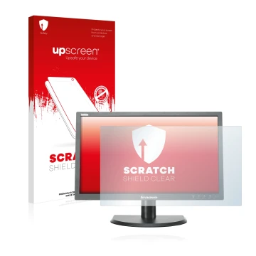 Face avant d’un emballage produit avec le logo de la marque upscreen. À côté, l’appareil Lenovo LT2323p est représenté avec la