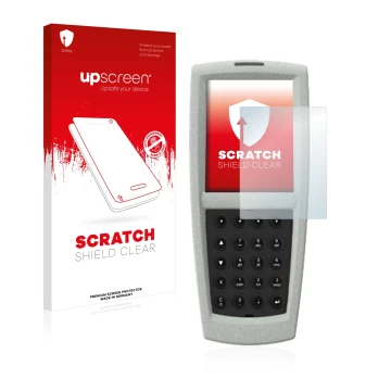 Face avant d’un emballage produit avec le logo de la marque upscreen. À côté, l’appareil Vectron POS Mobile Pro II est représe