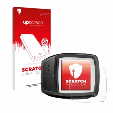 Face avant d’un emballage produit avec le logo de la marque upscreen. À côté, l’appareil Bosch Purion est représenté avec la p