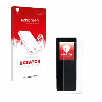 Face avant d’un emballage produit avec le logo de la marque upscreen. À côté, l’appareil Stromer ST2 Omni-Display est représen