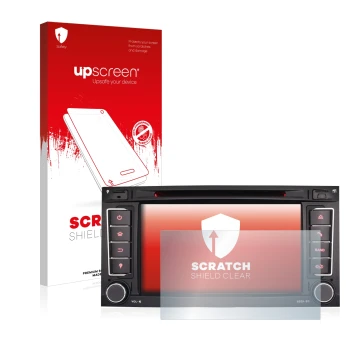Face avant d’un emballage produit avec le logo de la marque upscreen. À côté, l’appareil Erisin ES 7856T 7