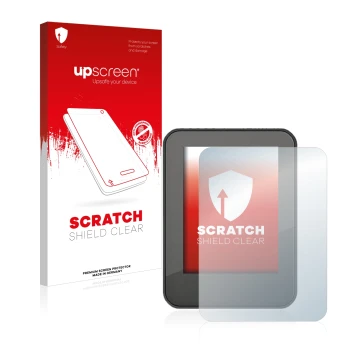 Face avant d’un emballage produit avec le logo de la marque upscreen. À côté, l’appareil Neodrives neoMMI Z20 est représenté a