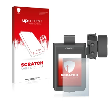 Face avant d’un emballage produit avec le logo de la marque upscreen. À côté, l’appareil FlySky FS-NB4 est représenté avec la 