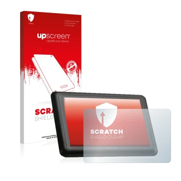 Face avant d’un emballage produit avec le logo de la marque upscreen. À côté, l’appareil Giant RideControl Charge est représen