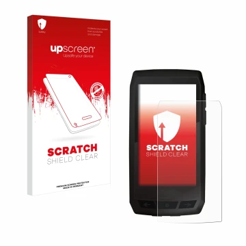 Face avant d’un emballage produit avec le logo de la marque upscreen. À côté, l’appareil Ciclo Navic 400 est représenté avec l