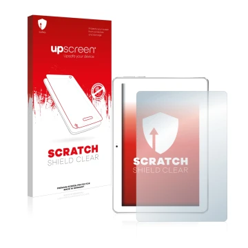 Face avant d’un emballage produit avec le logo de la marque upscreen. À côté, l’appareil Toscido X108 10