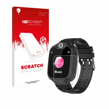 Face avant d’un emballage produit avec le logo de la marque upscreen. À côté, l’appareil Auburet ETX001 est représenté avec la