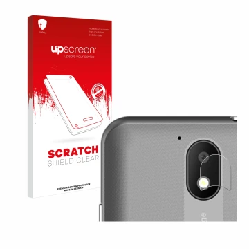 Face avant d’un emballage produit avec le logo de la marque upscreen. À côté, l’appareil Orange Neva start (Caméra UNIQUEMENT)