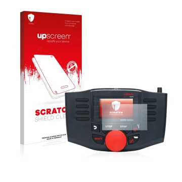 Face avant d’un emballage produit avec le logo de la marque upscreen. À côté, l’appareil Märklin Mobile Station 2 60657 est re