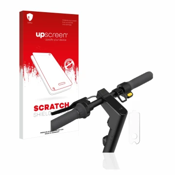 Face avant d’un emballage produit avec le logo de la marque upscreen. À côté, l’appareil Segway Ninebot KickScooter MAX G30D I