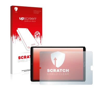 Face avant d’un emballage produit avec le logo de la marque upscreen. À côté, l’appareil Goodtel G2 est représenté avec la pro