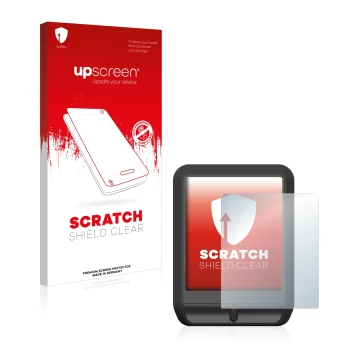 Face avant d’un emballage produit avec le logo de la marque upscreen. À côté, l’appareil Mahle Pulsar One est représenté avec 