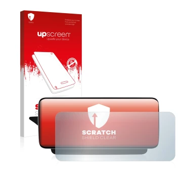 Face avant d’un emballage produit avec le logo de la marque upscreen. À côté, l’appareil Koason Mercedes-Benz E W212 S212 12.3