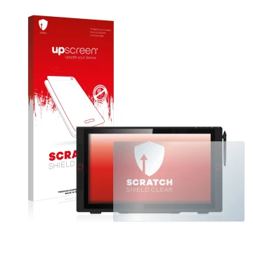 Face avant d’un emballage produit avec le logo de la marque upscreen. À côté, l’appareil XP-Pen Artist 24 Pro est représenté a