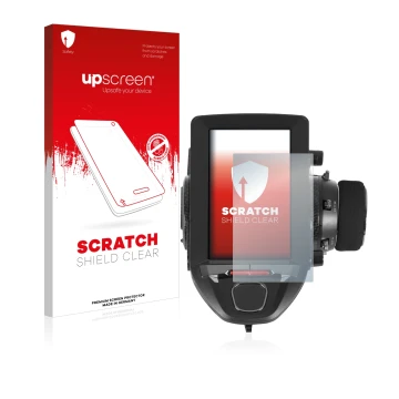 Face avant d’un emballage produit avec le logo de la marque upscreen. À côté, l’appareil Futaba 7PXR est représenté avec la pr