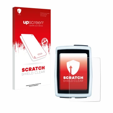 Face avant d’un emballage produit avec le logo de la marque upscreen. À côté, l’appareil Sigma BC 12.0 WL est représenté avec 
