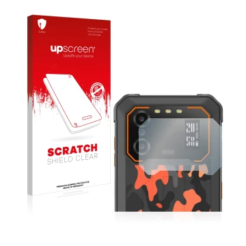 Face avant d’un emballage produit avec le logo de la marque upscreen. À côté, l’appareil iiiF150 B1 Pro (Caméra UNIQUEMENT) es