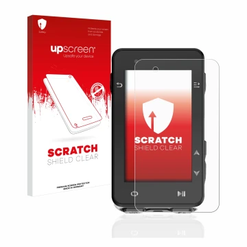 Face avant d’un emballage produit avec le logo de la marque upscreen. À côté, l’appareil iGPSPORT iGS630 est représenté avec l