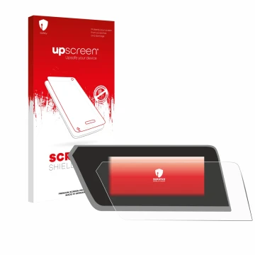 Face avant d’un emballage produit avec le logo de la marque upscreen. À côté, l’appareil BMW 1 F40 2023 est représenté avec la