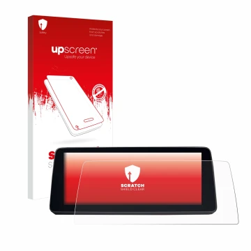 Face avant d’un emballage produit avec le logo de la marque upscreen. À côté, l’appareil BMW 5 G30/G31 2017-2019 est représent