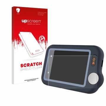 Face avant d’un emballage produit avec le logo de la marque upscreen. À côté, l’appareil Wellue Pulsebit EX EKG est représenté