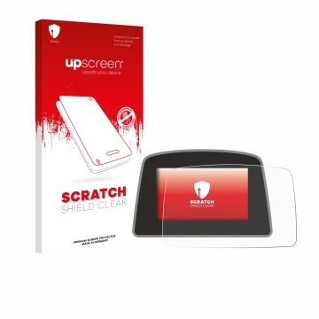 Face avant d’un emballage produit avec le logo de la marque upscreen. À côté, l’appareil PowaKaddy C2i est représenté avec la 