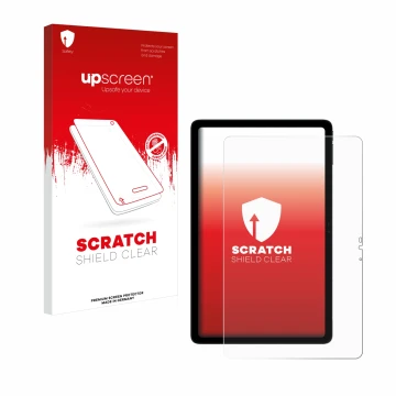 Face avant d’un emballage produit avec le logo de la marque upscreen. À côté, l’appareil Doogee T20s est représenté avec la pr