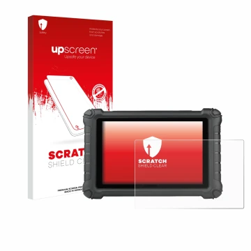 Face avant d’un emballage produit avec le logo de la marque upscreen. À côté, l’appareil Autel MX900c est représenté avec la p