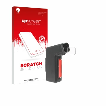 Face avant d’un emballage produit avec le logo de la marque upscreen. À côté, l’appareil Tooo Cycling DVR80 est représenté ave