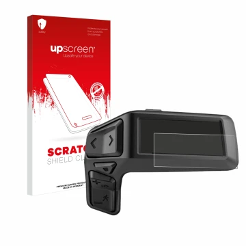 Face avant d’un emballage produit avec le logo de la marque upscreen. À côté, l’appareil Bosch Purion 200 est représenté avec 