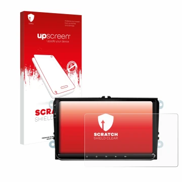 Face avant d’un emballage produit avec le logo de la marque upscreen. À côté, l’appareil Eonon 53 SE est représenté avec la pr