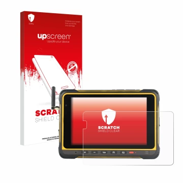 Face avant d’un emballage produit avec le logo de la marque upscreen. À côté, l’appareil AIR3 7.3 est représenté avec la prote