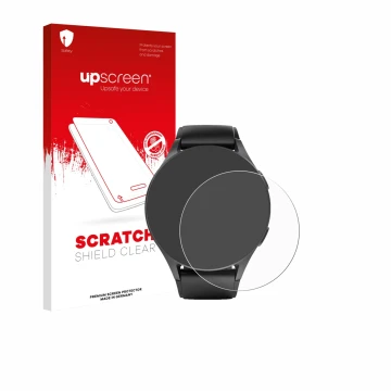 Face avant d’un emballage produit avec le logo de la marque upscreen. À côté, l’appareil Hama 8900 (42 mm) est représenté avec