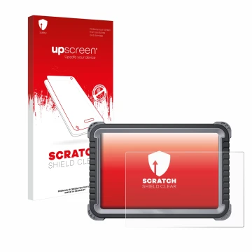 Face avant d’un emballage produit avec le logo de la marque upscreen. À côté, l’appareil Topdon Phoenix Plus est représenté av
