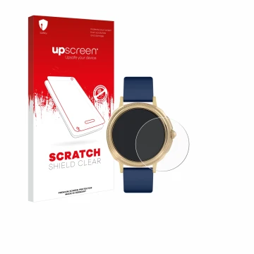 Face avant d’un emballage produit avec le logo de la marque upscreen. À côté, l’appareil Reflex Active Series 25 est représent