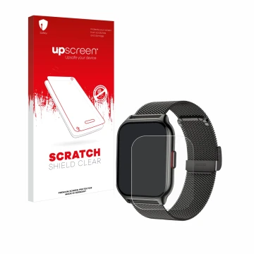 Face avant d’un emballage produit avec le logo de la marque upscreen. À côté, l’appareil Narcid P95 2