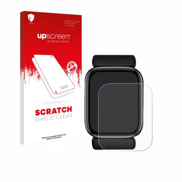 Face avant d’un emballage produit avec le logo de la marque upscreen. À côté, l’appareil YHE BP Doctor Fit est représenté avec