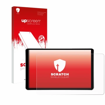 Face avant d’un emballage produit avec le logo de la marque upscreen. À côté, l’appareil Joying Car Radio 8