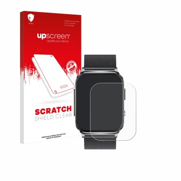 Face avant d’un emballage produit avec le logo de la marque upscreen. À côté, l’appareil Kardena Care Pro 2 (rectangulaire) es