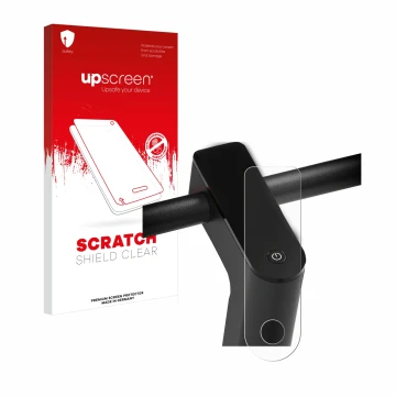 Face avant d’un emballage produit avec le logo de la marque upscreen. À côté, l’appareil Xiaomi Mi 4 Pro (2e Gen.) est représe