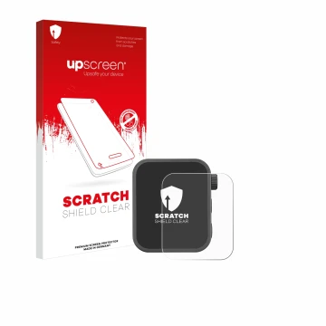 Face avant d’un emballage produit avec le logo de la marque upscreen. À côté, l’appareil Godox X3 est représenté avec la prote