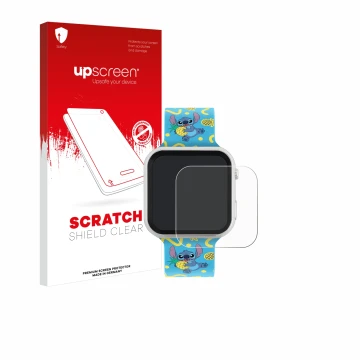 Face avant d’un emballage produit avec le logo de la marque upscreen. À côté, l’appareil Disney Stitch LAS4038 est représenté 