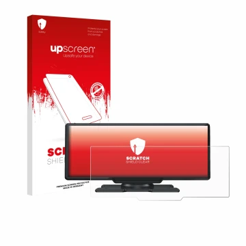 Face avant d’un emballage produit avec le logo de la marque upscreen. À côté, l’appareil Lamto 9.26