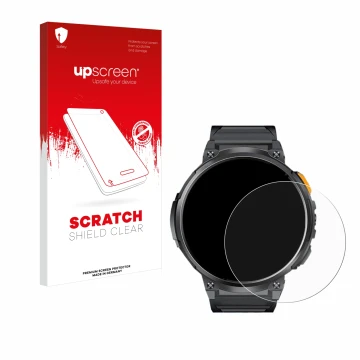 Face avant d’un emballage produit avec le logo de la marque upscreen. À côté, l’appareil Dremac FV6-A 1.85