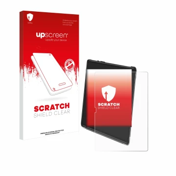 Face avant d’un emballage produit avec le logo de la marque upscreen. À côté, l’appareil Yestel T15 est représenté avec la pro
