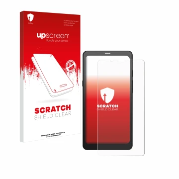 Face avant d’un emballage produit avec le logo de la marque upscreen. À côté, l’appareil Boox Palma 2 est représenté avec la p