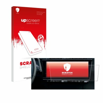 Face avant d’un emballage produit avec le logo de la marque upscreen. À côté, l’appareil DS 7 Facelift (2024) est représenté a